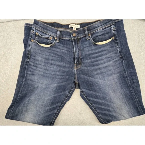 Lucky Brand 410 Athletic Straight Jeans Men's 32x32 Stretch Blue Denim - Picture 3 of 5